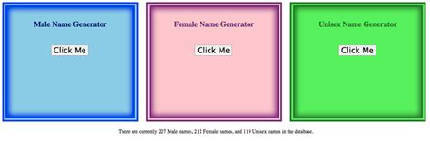 Male Female Unisex Random Name Generator By My God Issa Girl On