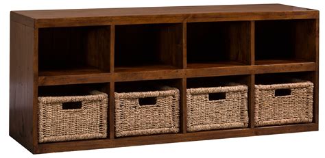 Hillsdale Furniture Tuscan Retreat ® Wood Storage Cube With Baskets Antique Pine