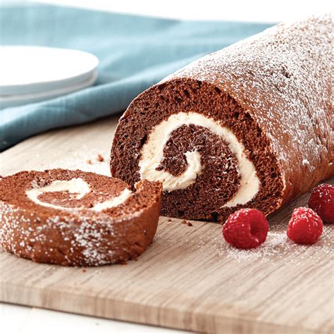 Chocolate Swiss Roll With Cream Filling Ready Set Eat