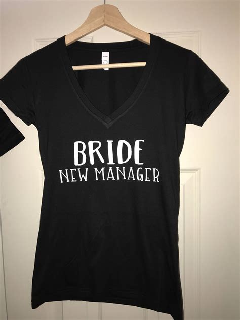Custom Bride And Groom T Shirts New Management Wedding Etsy His And