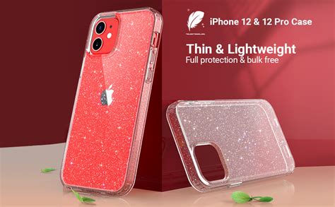 Ulak Clear Glitter Cover Compatible With Iphone 12iphone