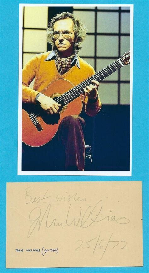 John Williams Classical Guitarist Autographed Album Page W Hp Photo Ebay