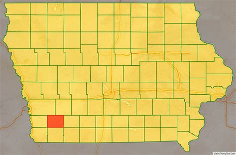 Map Of Montgomery County Iowa