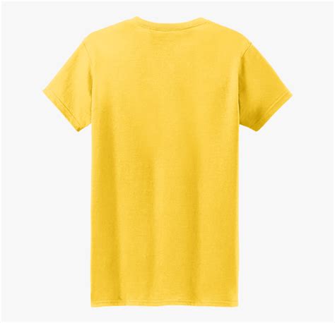 Yellow Gildan Shirt Back Clipart Png Download Gildan Yellow Shirt
