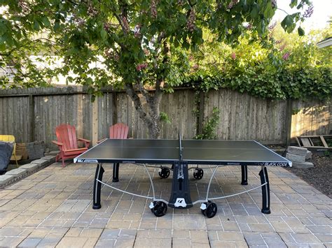 Cornilleau Black Code Black Outdoor Ping Ping Table