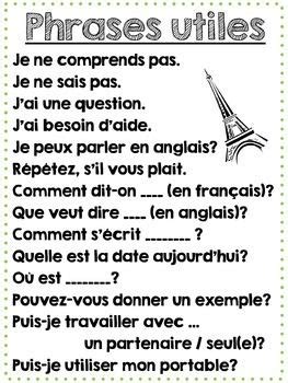 Printable French Classroom Poster - Useful Classroom Phrases / Phrases ...
