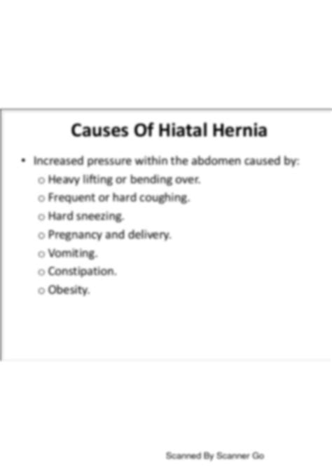 Solution Hiatal Hernia Studypool