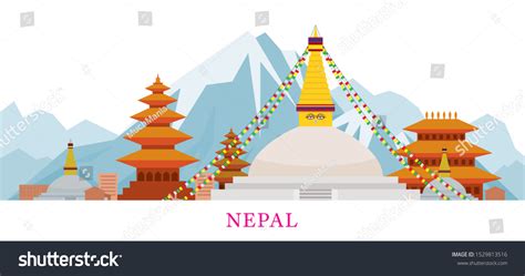 992 Nepal Temple Vector Images Stock Photos And Vectors Shutterstock