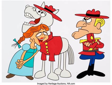 The Dudley Do Right Show Nell Horse And Dudley Scene Cel Jay Ward C