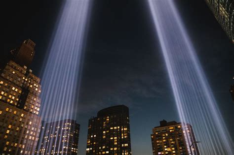 911 Memorial Tribute In Light Marks 20th Anniversary Of September 11