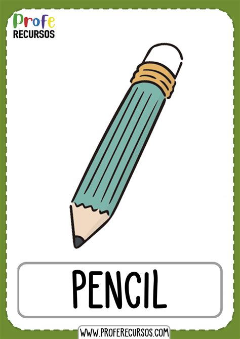 Schoolflashcards Pencil