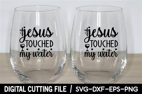 Jesus Touched My Water Svg Gráfico Por Creativeart · Creative Fabrica