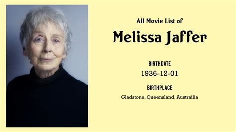 Melissa Jaffer Movies List Melissa Jaffer Filmography Of Melissa
