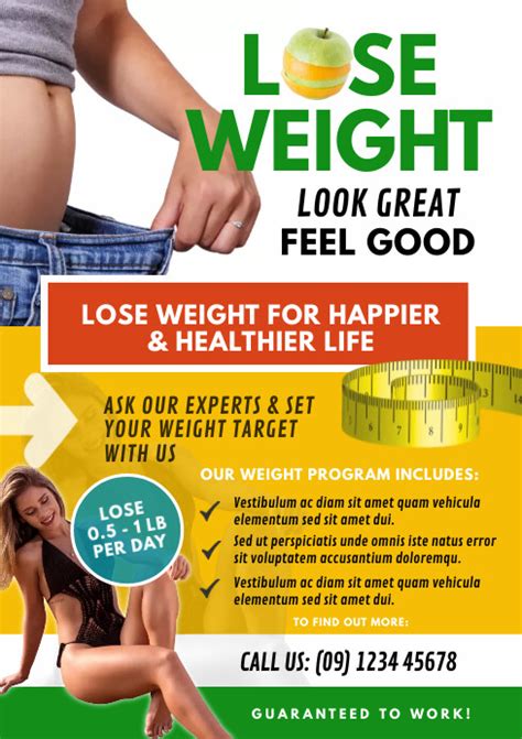 Copy Of Weight Loss Program Flyer Postermywall