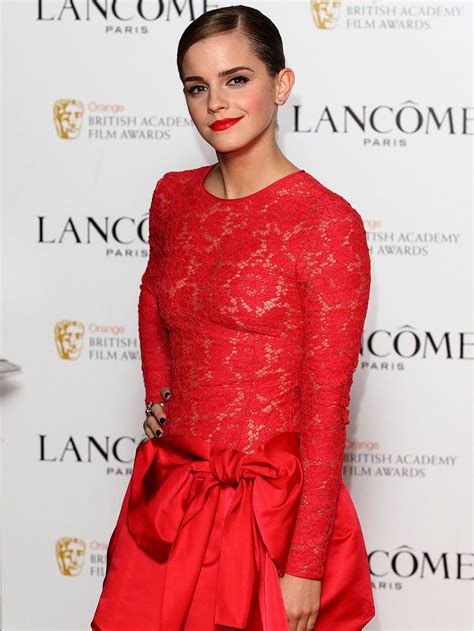Emma Watson Slips Some Nip In See Through Dress At Pre Bafta Party