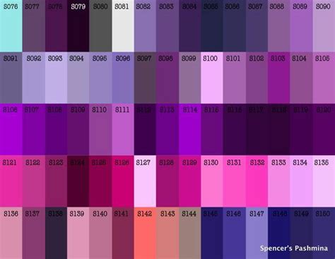 Shades Of Purple Chart Purple Color Chart Pms Color Chart Purple