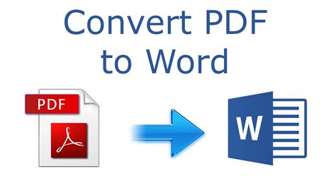 How To Convert PDF To Word Tutorial YouTube