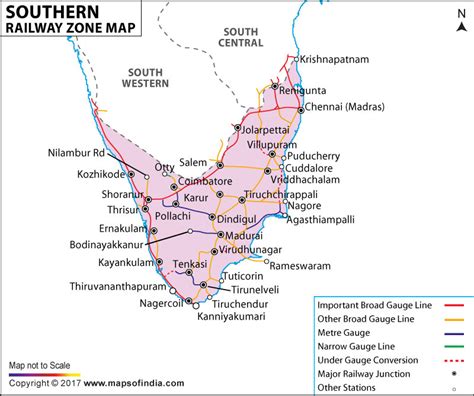 Railway Map Of Kerala And Tamilnadu Nettie Black