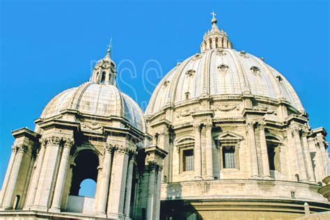 Photo Of Basilica Dome By Photo Stock Source Building Rome Italy