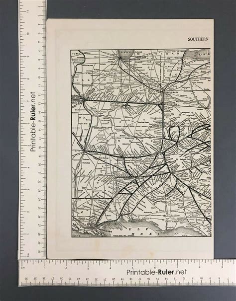 1940 Southern Railway System Territory Mileage Railroad Map Etsy