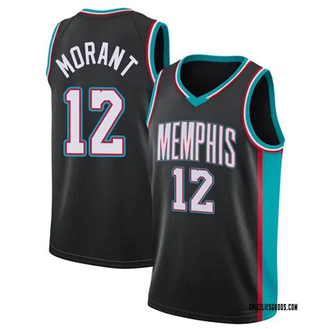 Big And Tall Mens Ja Morant Memphis Grizzlies Nike Swingman Black 2020