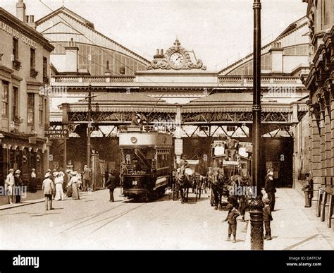 Brighton Railway Station Early 1900s Stock Photo Alamy