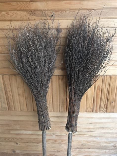 Natural Witchs Broom Halloween Broom Wiccan Besom Rustic Wedding Decor