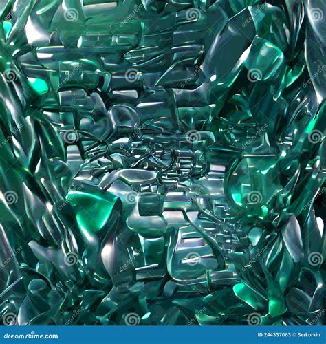 Shards Of Green Abstract Background Bright Green Crystals Stock Image