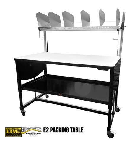 E2 Packing Table Height Adjustable Ltw Ergonomic Solutions