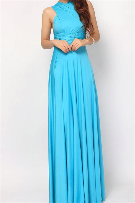 Turquoise Maxi Convertible Infinity Dress Bridesmaid Dress [lg 20] 51 66 Infinity Dress