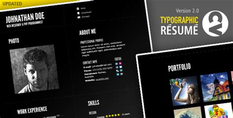 Html5 resume templates resume is the very first thing your abilities agency gets to learn about you. 21 Professional HTML & CSS Resume Templates for Free ...