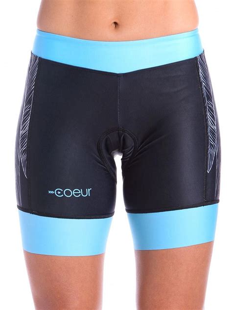 Womens Padded Cycling Shorts The Coeur Womens Cycling Shorts Feature