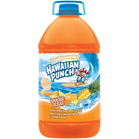 It is known to contain 3% of fruit juice. Hawaiian Punch Fruit Punch, Orange Ocean, 1 gl (3.78 l)