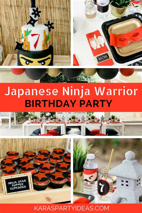 Karas Party Ideas Japanese Ninja Warrior Birthday Party Karas Party
