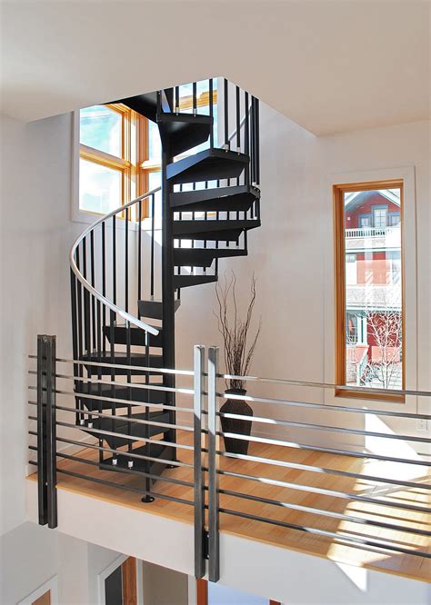 Vertical Spiral Staircase Design Ideas Modern Steel Stair