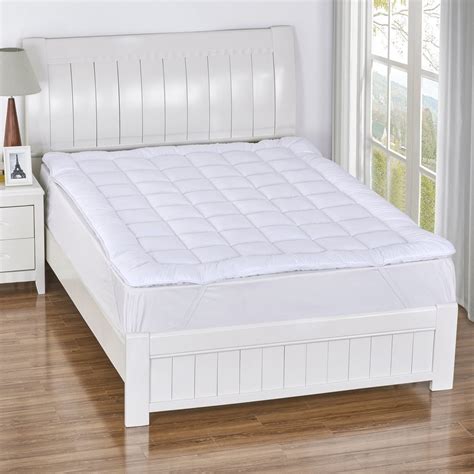 Shop for pillow top mattress topper in basic bedding. Mattress Topper Bed Pad Cover Hypoallergenic Soft Pillow ...
