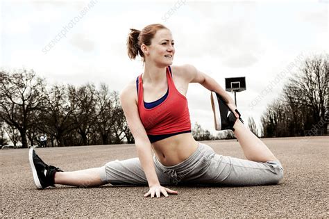 Woman Doing Splits Stock Image F Science Photo Library