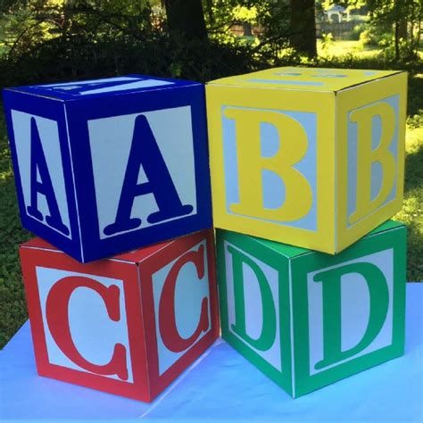 ABC Blocks Letter Blocks Alphabet Blocks Party Decorations ...