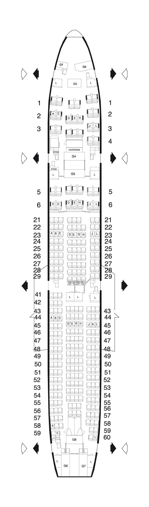 Boeing 787 8 Dreamliner Seat Map British Airways Two Birds Home