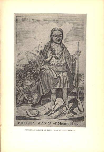 Philip King Of Mount Hope Paul Revere Revere Engraving Printing
