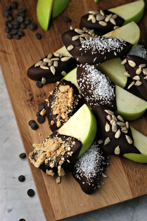 Chocolate Dipped Apple Slices Begin Within Nutrition