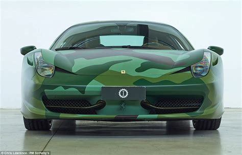 We sell luxury ride on car toys, baby toys, remote control car toys. Camouflage coloured Ferrari 458 for sale at auction | Daily Mail Online