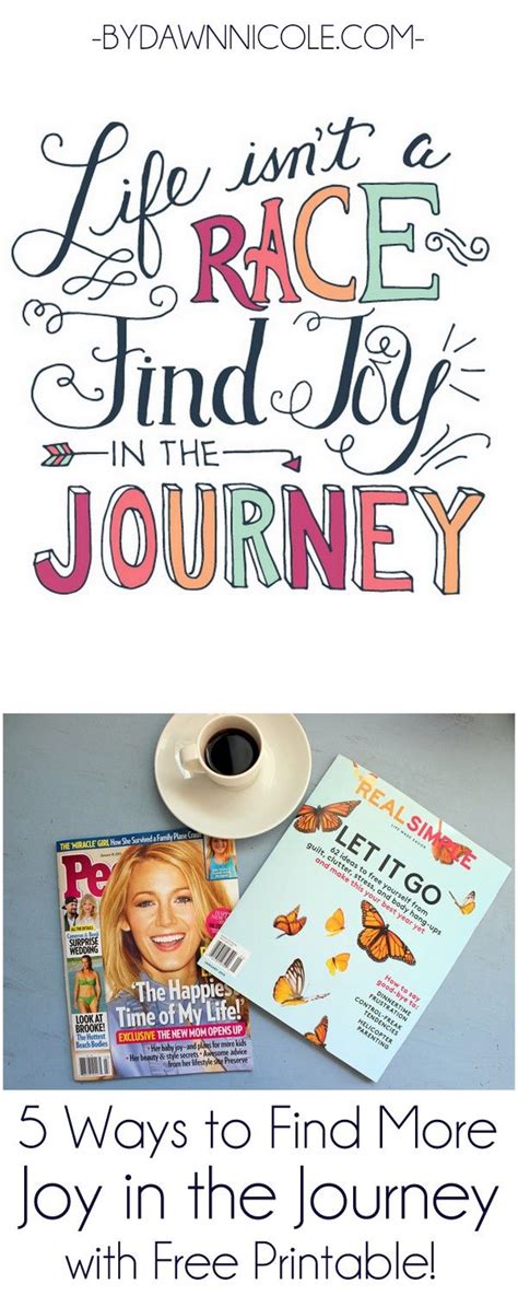 5 Ways To Find More Joy In The Journey Printing