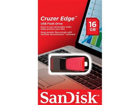 Sandisk 16gb Cruzer Edge Usb 20 Flash Drive Sdcz51 016g B35