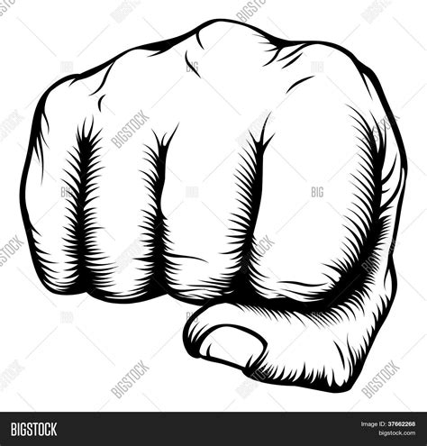Hand Fist Punching Vector And Photo Free Trial Bigstock