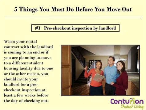 Ppt 5 Things You Must Do Before You Move Out Powerpoint Presentation