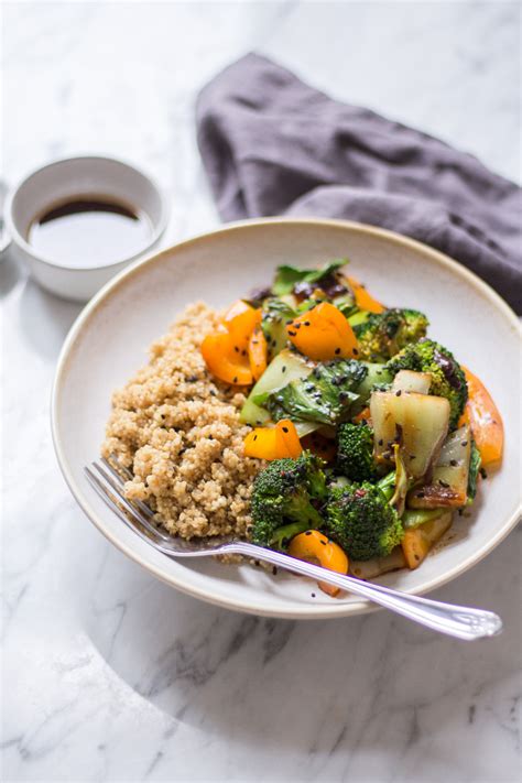 Quick Miso Vegetable Stir Fry With Quinoa Heavenlynn Healthy
