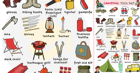 Maybe you would like to learn more about one of these? Camping Checklist: Useful Camping List with Pictures • 7ESL