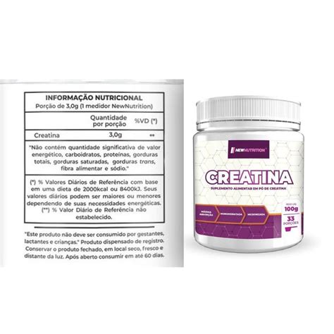 Creatina 100g New Nutrition Natural Netshoes