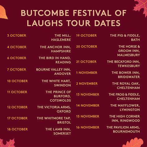 Butcombes Festival Of Laughs Returns This Autumn